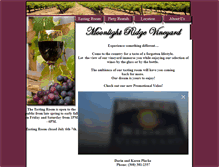 Tablet Screenshot of moonlightridgevineyard.com